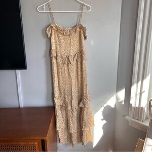 & Other Stories Yellow Floral Maxi Dress